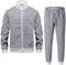 Männer Track Suits Sets Langarm Full-Zip Sweatsuit Aktive Jacken und Hosen 2-teilige Outfits ANAYSN-1215TK1-Blue-M