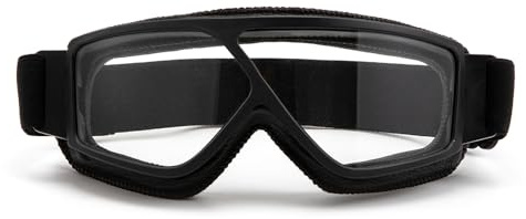 evomosa Occhiali Moto Vintage Anti Fog Occhiali Antipolvere ATV Off Road Moto Occhiali Protezione per Equitazione Motorcross Classi Occhiali Aviatore per Uomini Donne Adulti (Chiaro Lens)