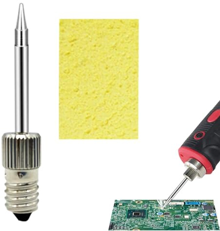 Punte di ricambio per saldatore | Punta di ricambio per saldatore, saldatore portatile, strumento accessorio per saldatura resistente al calore, 3 stili per interfaccia E10