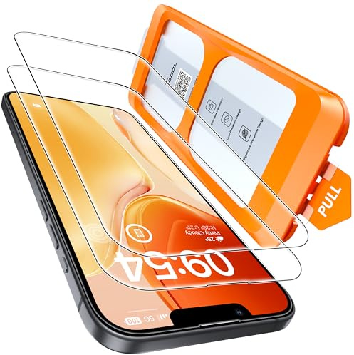 TOCOL 2 Piezas Protector Pantalla para iPhone 16e, Instalación Fácil