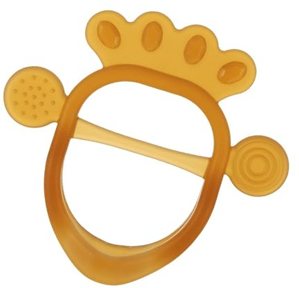 YUEHISY Mordedores de Silicona Seguros para Bebés, Mordedores de Mano, Guante, Juguete para la Dentición, Calmante para Bebés (Silver)