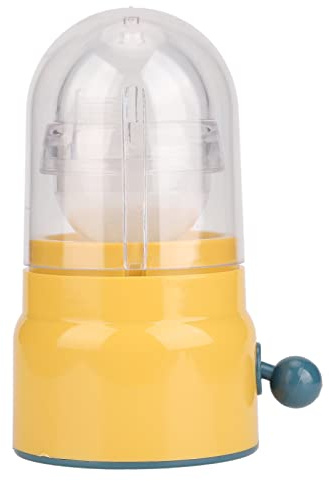Ejoyous Shaker per Uova, Frullatore Manuale per Uova con Guscio in Plastica e Supporto in Silicone, 6,1 X 3,1 Pollici, Creatore di Dorate, per la di Casa, la di Famiglia e il Divertimento dei