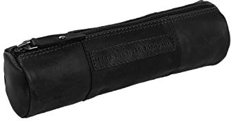 Leder Stifte Etui Schalamper Mäppchen Stifterolle (schwarz)