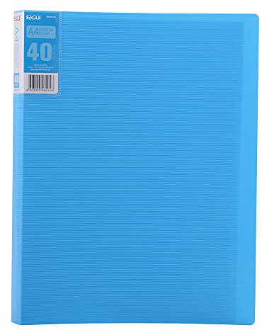 Eagle A4 Presentation Display Book 40 Clear Pockets (blue)