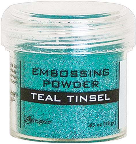 RANGER INDUSTRIES Embossing Powder TINSL, Teal Tinsel, One Size,EPJ64589