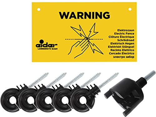 Eider Sparangebot - 250 STK. Ringisolatoren/Isolatoren mit Einschaubhilfe & Warnschild