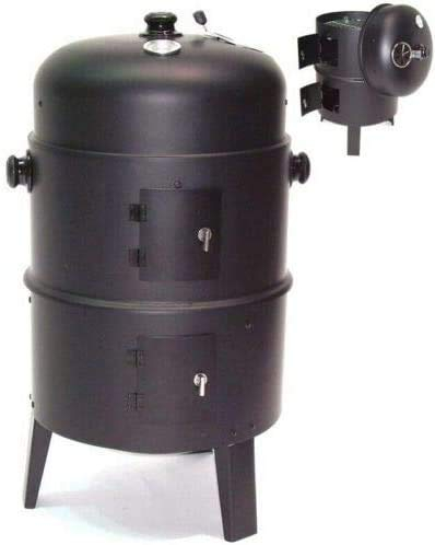 D&L 3in1 BBQ Holzkohlegrill Räuchertonne Räuchergrill Grilltonne Smoker 56512 Grill AWZ, Grillofen Räucherofen Kohlegrill BBQ Smoker Barbecue