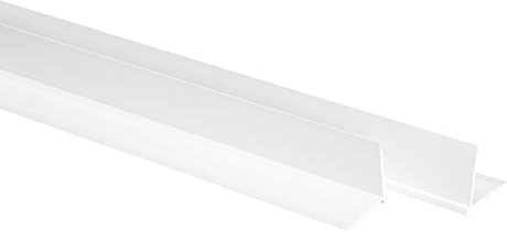 LEMAL Tapeteneckleiste - Maler Eckenwinkel Kantenschutz L-Profil Tapetenzubehör weiß 23x23mm (TE0101 10 Meter Sparpaket) Vliestapete Raufasertapete Wandtapete