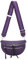 ITALYSHOP24 Damen Tasche Umhängetasche Brusttasche Muster Gürtel Bauchtasche Crossbody Gürteltasche Hüfttasche Crossover Bodybag Schultertasche Handytasche Leder Optik Lila S