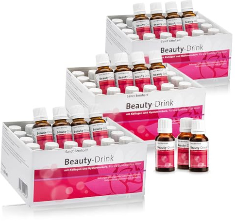 Colágeno Verisol® Beauty-Drink con Ácido Hialurónico - 3x 30 Ampollas colágeno bebible máxima absorción - Piel firme, cabello fuerte, uñas sanas - Vitamina C, Zinc, Biotina - Sabor afrutado listo