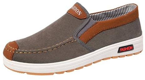 Mockasiner mocka, män loafer vinter platta fritidsskor segelduk sportskor slip-on affärsskor casual sneakers bekväma sneakers mjuk sula tygskor promenadskor