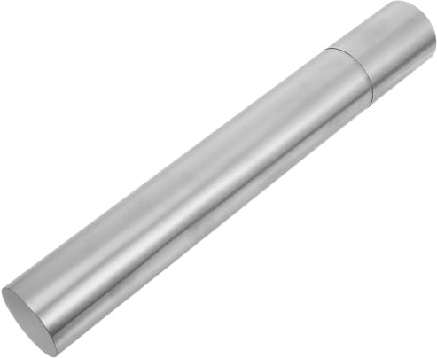 BESTonZON Stainless Steel Certificate Holder Tube 5Cm Diameter X 35Cm Length, Roll File Holder for Birth Certificates and Important Documents, Portable Document Storage Container for Office