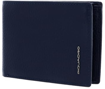 Piquadro Modus Portafoglio da uomo in pelle con flap portadocumenti a due scomparti e schermatura RFID