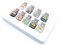 Namvo 9 Stück Mini Kristalle Edelstein Flaschen Kristall Steine Sammlung Kit natürliche Quarz Kies Wunsch Flasche Set für Home Craft Balancing Meditation Wunschglück