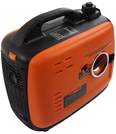 Inverter Generator, Gas Generator 4,2L Tank 3KW 98CC 4-taktsmotor Lågt Ljud Lättvikt för Hemmet (EU-kontakt 230V)