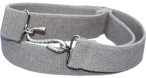 Childrens Kids Boys and Girls Elasticated Adjustable Snake Belt (GREY)