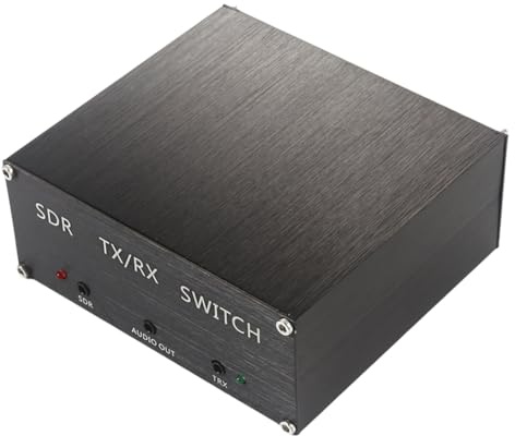 Fangxuee Divisore di Antenna SDR Transceiver TR Switch Box A 160MHz 100W con Protezione A Scarica di Gas, Spina EU