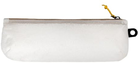 Kustimantu Borsa per pennelli da trucco portatile, portatile, impermeabile, astuccio per trucco, portapennelli, organizer per riporre oggetti, astuccio per matite per donne, ragazze, viaggi, bianco