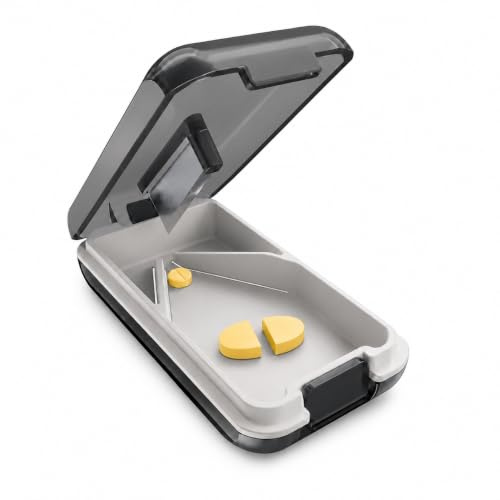 Fullicon Accurate Pill Cutter Splitter for Small and Tiny Pills, Black