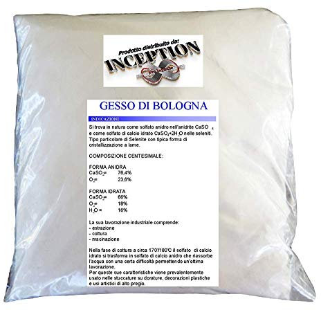 1kg alta qualita gesso di bologna doratura amminatura stucchi di alto pregio