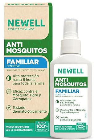 NEWELL - Repelente Antimosquitos Familiar | Spray Sensitive