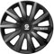 Sparco Radzierblenden Milano - 15-Zoll - Schwarz/Grau - Satz mit 4 Stück