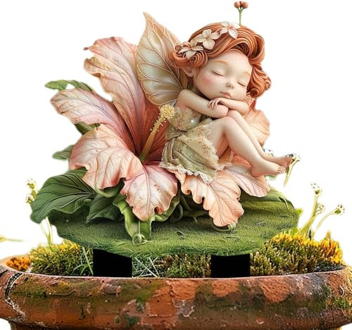 Generico Spina Da Giardino Con Figure Di Fate 2 D - Spina Da Giardino Per Ragazze In Acrilico 2 D | Spina Da Giardino Per Ragazze Fata, Decorazione Domestica, Da Giardino Decorativi Impermeabili Mult