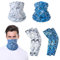 BSITSSS 2 Stück Multifunktionstuch und 2 Paare Arm Sleeve, Sommer Schlauchschal mit Armstulpe, Blau und Weiß Kariert Sonnenschutz Bandana Maske Halstuch Armlinge für Herren Radsport Golf Radfahren