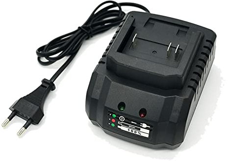 Cpolebev Cargador para Batería de Litio 18V 21V Aplicar a Taladro Inalámbrico Amoladora Angular Soplador Eléctrico Herramientas Eléctricas Enchufe de la Ue
