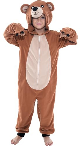 Sincere Party Fleece Combination for Kids Unisex Animal Costume