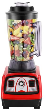 Batidora de vaso 2200 W Smoothie Maker 9 velocidades ajustables 26000 rpm Blender 4 l con varilla agitadora, para familias, restaurantes, bares, supermercados