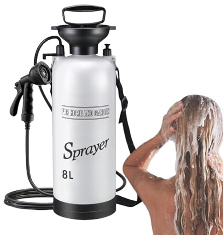 Genérico Bomba De Ducha para Camping,Ducha Manual De Exterior para Camping | Pulverizador Manual para Lavar Bañar Bote Plantas Exteriores