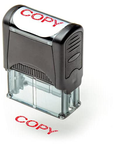 Self Inking Rubber Stamp, Refillable Red Ink Preinstalled - 1.4 x 0.51 X (35 x 8mm) (Copy)