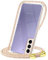 CAROKI Crossbody Case for Samsung Galaxy S21 5G,Necklace Mobile Phone Cover with Cord Strap Clear Transparent TPU Soft iPhone Cover Holder with Neck Cord Lanyard Strap-Rainbow