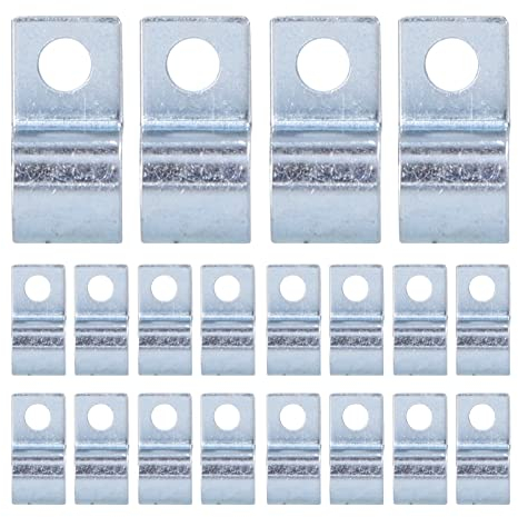 Abrazadera De Tubo De Un Solo Orificio De 20 Piezas, Abrazadera De Cable Chapada En Zinc, Clip De Tubo De Acero Inoxidable 304 Para Anillos De Goma, Tubos De Acero(8mm)