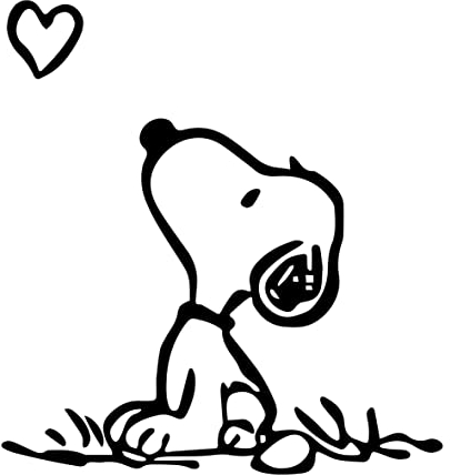 Gesar Adesivo per auto e moto - Adesivo per cameretta - Snoopy - Fantasia Divertente - Adatto a tutti i modelli di mac - Dimensioni 9 x 11 cm (Nero)