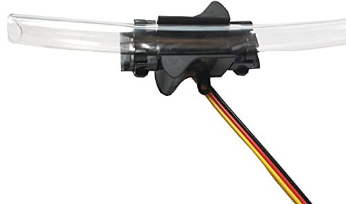 EPTTECH Capteur de niveau de liquide pour tuyau optique à pince PTFS-IR2107D pour capteur d'eau pour tuyau d'eau sans contact pour tuyauterie diamètre 8 mm, lot de 2