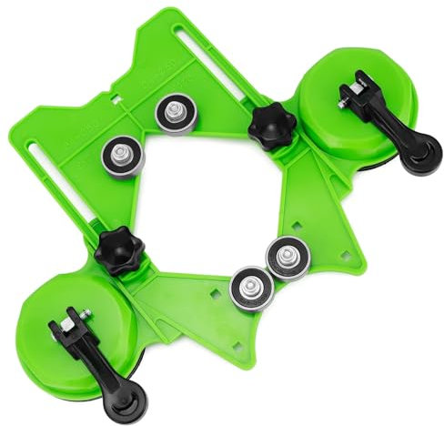 QWORK® Cortador de Orificios Ajustable, 4-83 mm con Base de Vacío Cortador de Orificios, Cortador de Orificios de Diamante para Vidrio, Mármol, Azulejos