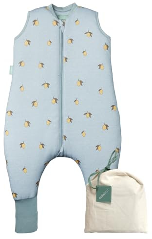 molis&co - Pijama Manta con Calcetines Antideslizantes 2.5 TOG - 80 cm (2 años) - Ideal para Invierno - 100% algodón (Oeko-Tex 100) - Colima