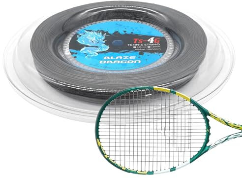 Cuerda para raqueta de tenis, Cuerda de tenis - Cuerdas de tenis para raqueta de tenis con grande 4G,Hilo para raqueta, cuerda de tenis para personas con lesiones leves en la muñeca, el hombro y la
