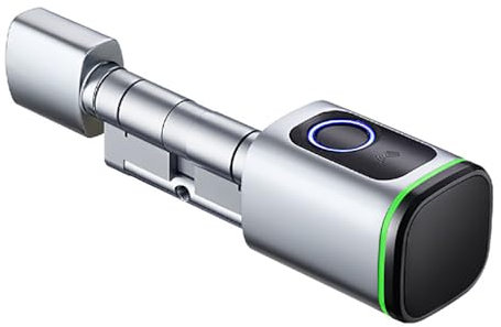 NEUFUN Serrure intelligente à empreinte digitale avec clé, connectée, étanche, pour porte de 35-45mm