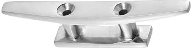 Partuto 4 100mm Stainless Steel Flagpole Cleat Hook Boat Deck Rope Cleats Replacement
