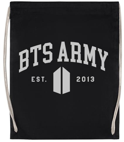 RENDYTE Bts Armée Sac D'entraînement Noir Unisexe, Sac De Sport