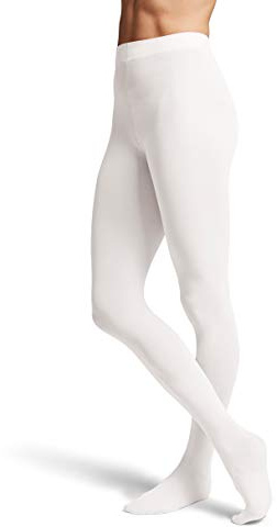 Bloch Dance Girls Contour Soft Footed Tights, White, Child-Small