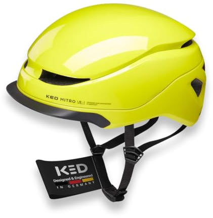 KED Mitro UE-1 Helm Für E-Bike, City & Pendler | Urban Fahrradhelm Mit MIPS, BOA-System & Belüftung | NTA 8776 Zertifiziert | Farbe: Neon Green, Größe: 58-61 (L)