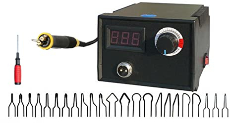 Holz Brandmalerei Set, Einstellbare Pyrography Lötkolben Maschine, Holzbrenner, Brandmalstation Brandmalkolben Pyrographie Machine Schweißstift, 23 Spitzen, für Erwachsene, Anfänger, Handwerk