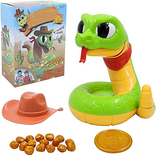 HENGBIRD Elektrische Klapperschlange kniffliges Spielzeug, Gruseliges Interaktives Horror-Streiche Spielzeug Lustiges Reaktionsspiel für Spaß und Spannung ab 4 Jahren(2-4 Spieler)