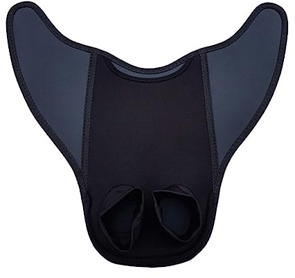 EHOTER Palme De Sirene en Caoutchouc Chaussante Natation Palmes Sirène Palme De Natation Sirène Monopalme D'entraînement pour Enfants Et Adultes (Noir,Enfant)
