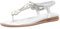 Memmyly Sandales Femme Été Talon Sandales Élastique Cheville Sangle Casual Bohème Plage Chaussures Tongs Métallique Strass Décor String Sandales Nu Pied Femme ete Compense