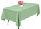 1 Paquet de nappes en Polyester Vert Sauge, 153 x 260 cm pour Nappe rectangulaire de 1,8 m, lavables et réutilisables, résistantes aux Taches et aux Plis, pour fête de Mariage Restaurant décoration